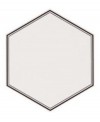 Carrelage hexagone tomette salle de bain realgrazia blanc 28.5x33cm