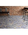 Carrelage sol cuisine effet carreau ciment, patchwork décor 44x44cm realmendes