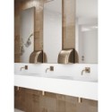 Carrelage aspect métal doré, salle de bain realglint or 44x44cm