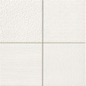 Carrelage aspect métal patchwork realglint blanc 44x44cm