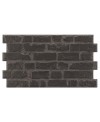 Carrelage imitation parement brique noir mat mur de salle de bain 31x56cm realmanhattan noir