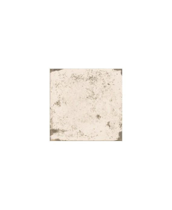 Carrelage imitation carreau ciment blanc ancien 33x33cm, realantique blanc