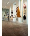 Carrelage imitation bois marron contemporain, magasin, 20x120cm rectifié, santanature marron lisse