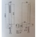 Ensemble douche carré F2438/20TCR chromé