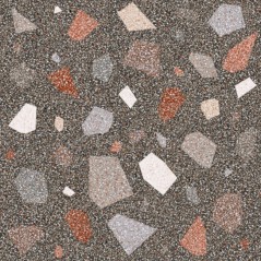 Carrelage effet terrazzo et granito 90x90cm rectifié, santanewdeco palladian dark brillant