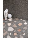 Carrelage effet terrazzo et granito 90x90cm rectifié, santanewdeco palladian dark mat