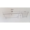 Baignoire imbentley bath 1700X695X800mm