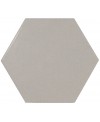 Carrelage hexagone Equipscale gris mat 11.6x10.1cm pour le sol