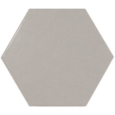 Carrelage hexagone Equipscale gris mat 11.6x10.1cm pour le sol