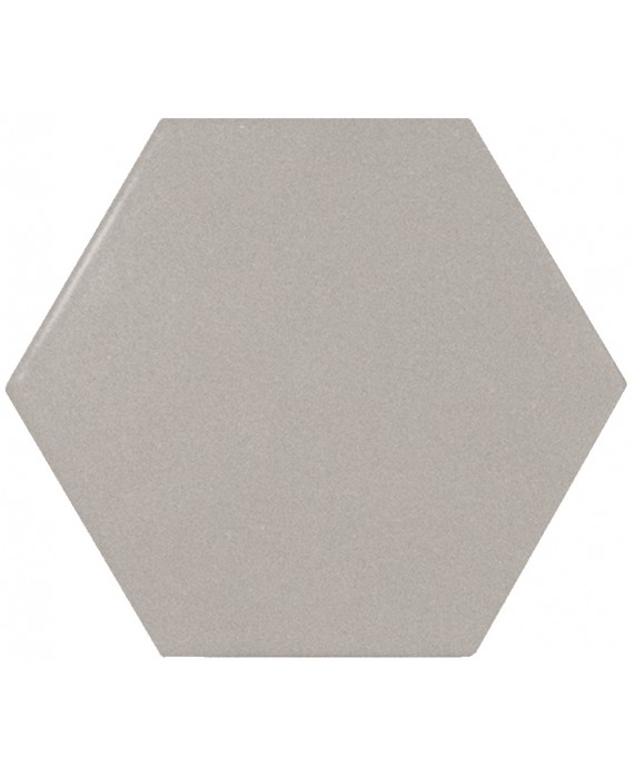 Carrelage hexagone Equipscale gris mat 11.6x10.1cm pour le sol