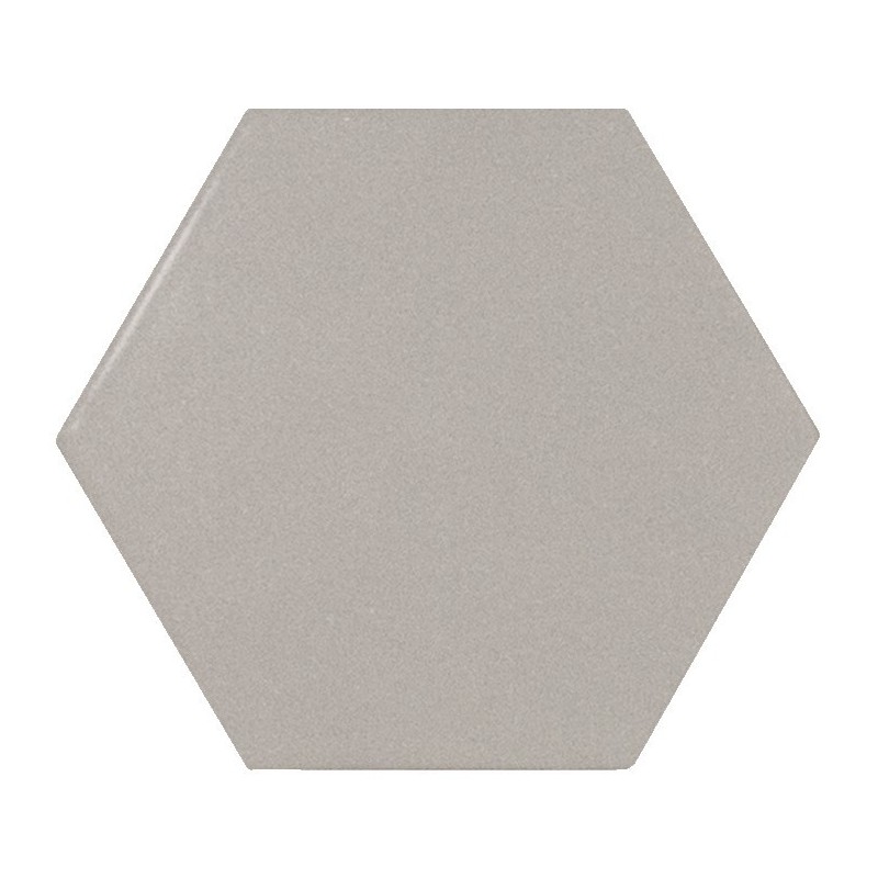 Carrelage hexagone Equipscale gris mat 11.6x10.1cm pour le sol