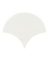 Faience écaille équipfan blanc brillant 10.6x12cm