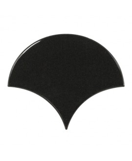 Faience écaille équipfan noir brillant 10.6x12cm