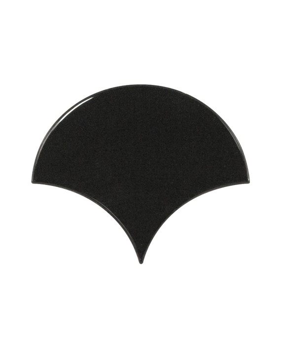 Faience écaille équipfan noir brillant 10.6x12cm