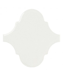 Faience arabesque equipalhambra blanc brillant 12x12cm