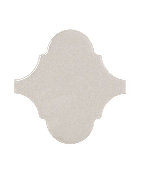 Faience arabesque equipalhambra gris clair brillant 12x12cm