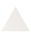 Faience triangle Equipetriangle blanc brillant 10.8x12.4cm