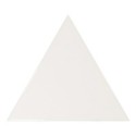 Faience triangle Equipetriangle blanc brillant 10.8x12.4cm