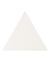 Faience triangle Equipetriangle blanc mat 10.8x12.4cm