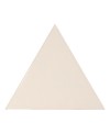 Faience triangle Equipetriangle crème brillant 10.8x12.4cm