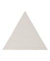 Faience triangle Equipetriangle gris clair brillant 10.8x12.4cm
