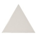 Faience triangle Equipetriangle gris clair brillant 10.8x12.4cm