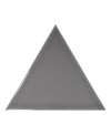 Faience triangle Equipetriangle gris foncé brillant 10.8x12.4cm
