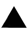 Faience triangle Equipetriangle noir brillant 10.8x12.4cm