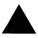 Faience triangle Equipetriangle noir brillant 10.8x12.4cm