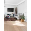 Parquet blanchi contrecollé en chêne verni , moderne largeur 190 mm layork natural white