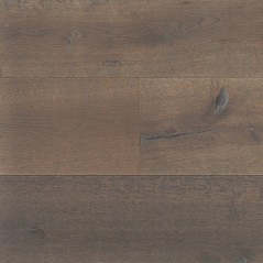 Plancher en chêne contrecollé foncé marron huilé , largeur 190 mm latry smoked coffee