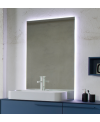 Miroir salle de bain lumineux, moderne, rectangulaire, vertical avec led derrière, comp digit