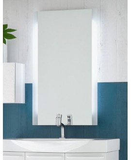 Miroir moderne salle de bain lumineux, 60x100x5cm avec éclairage sur les cotés, comp skip