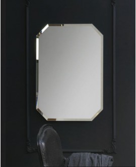 Miroir salle de bain, moderne, hexagonal, vertical 75x105x3cm sans éclairage, comp polygon1 4040