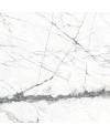 Carrelage poli brillant imitation marbre blanc veiné de noir 60x60cm rectifié, bureau géokairos blanc