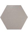 Carrelage hexagone E hexatile gris mat 17.5x20cm