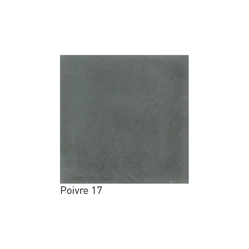 Carrelage ciment gris poivre mat 20x20cm veritable 17