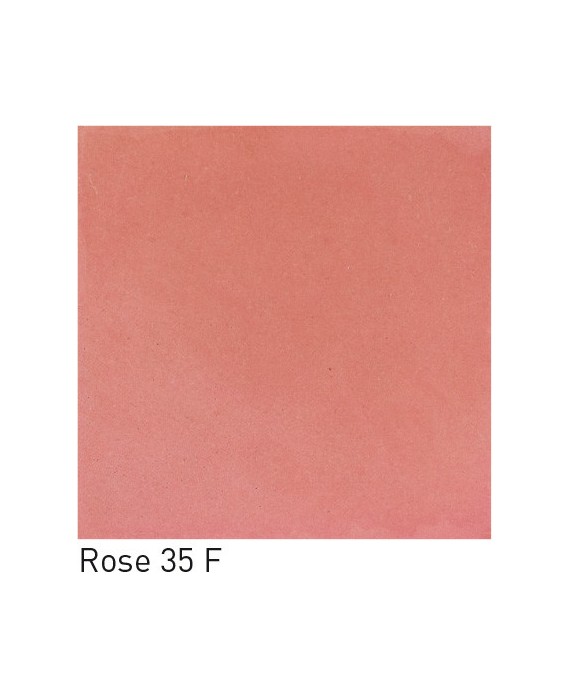 Carrelage ciment rose mat 20x20cm veritable 35