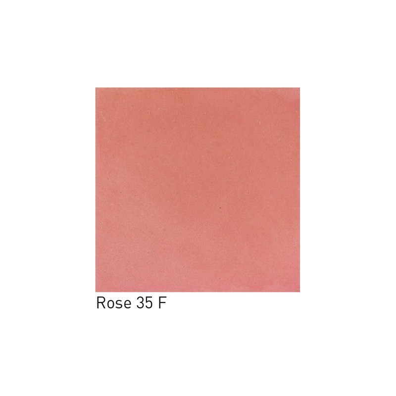 Carrelage ciment rose mat 20x20cm veritable 35