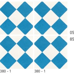 Carreau ciment véritable décor géométrique 380-1 20x20cm