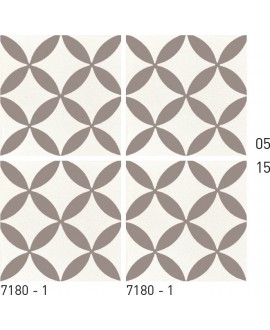 Carreau ciment véritable décor géométrique 7180-1 20x20cm