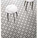 carrelage patchwork 02 black and white effet carreau ciment 20x20cm moderne rectifié R10