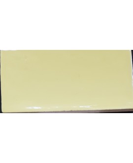 Carrelage imitation zellige DT handmade jaune citron 7.5x15cm