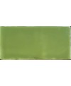 Carrelage imitation zellige Dt handmade vert tortue 7.5x15cm