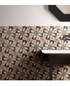 Carrelage patchwork 01 color imitation carreau ciment 20x20cm rectifié dans la salle de bains, R10