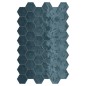 Carrelage hexagone bleu brillant faience murale crédence cuisine salle de bain 17.3x15cm terx hexawall ocean