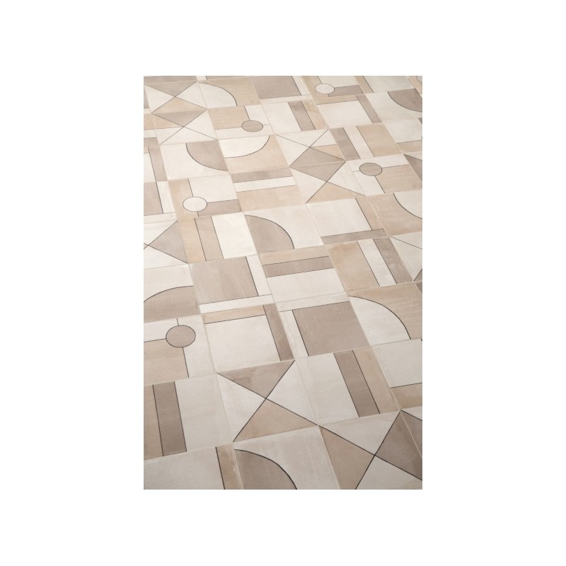 Carrelage patchwork ritual decor imitation carreau ciment contemporain 20x20 cm rectifié, R10