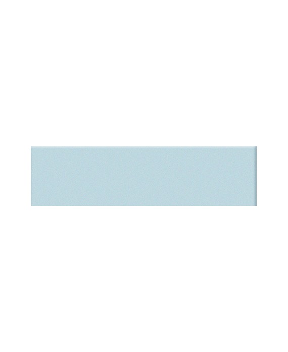 Mosaique rectangulaire brillant de couleur azzuro 5X20cm sur trame