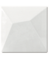 Carrelage 3D brillant fuji blanc 15x15cm