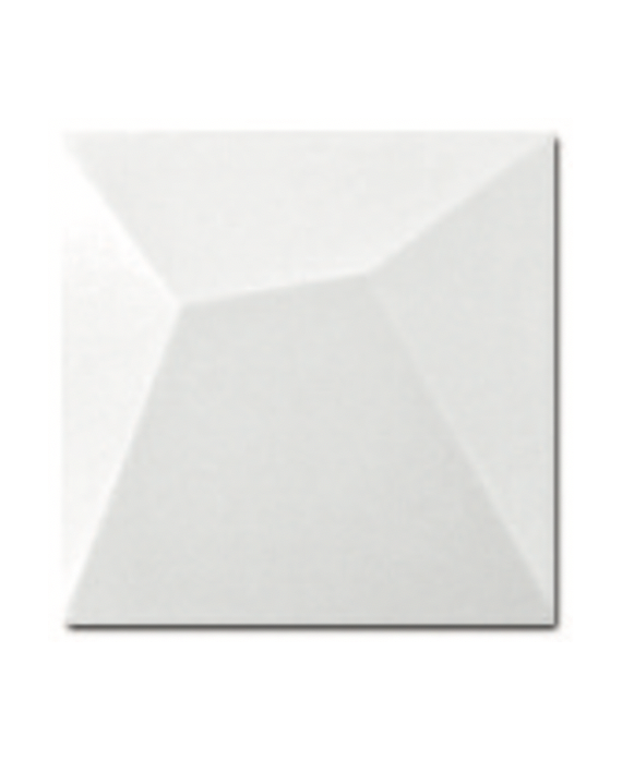 Carrelage 3D mat diffuji blanc 15x15cm
